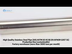 جولة أنابيب الفولاذ المقاوم للصدأ الملحومة سمك 0.5 مم 1 بوصة Ss الأنابيب