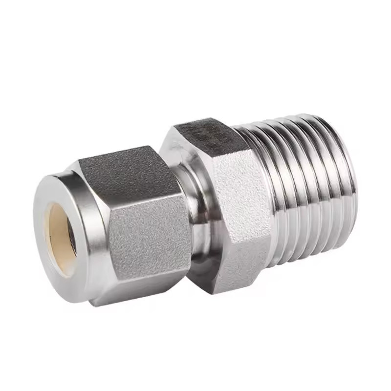 316 Stainless Steel 3/8 Inch Npt 1/2 Compression Fitting Swagelok Male